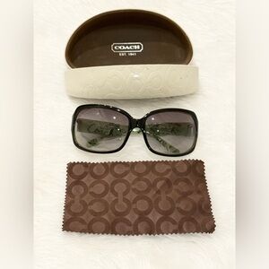Coach Black and Green Sunglasses